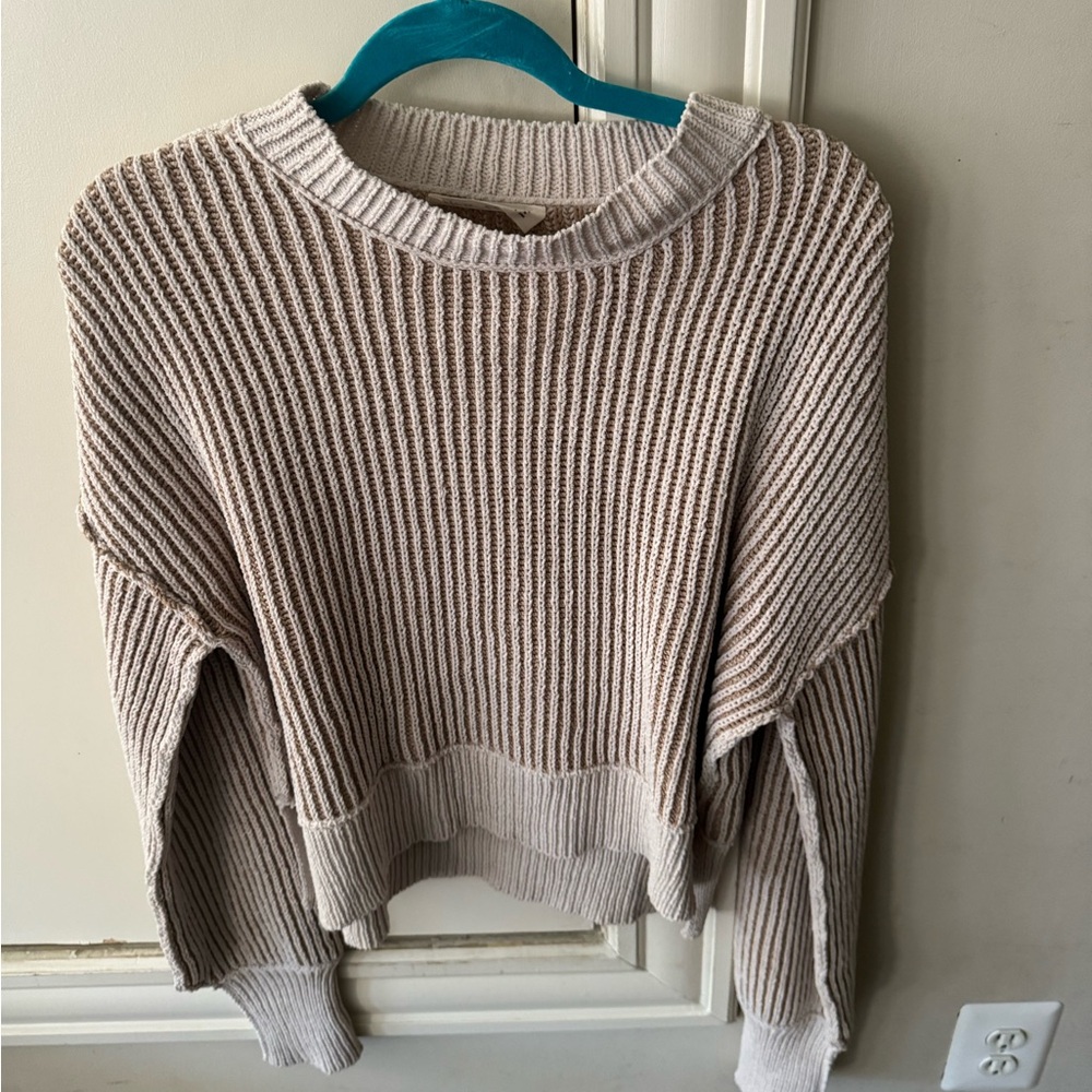 Boutique tan sweater in a size small - Picture 2 of 4